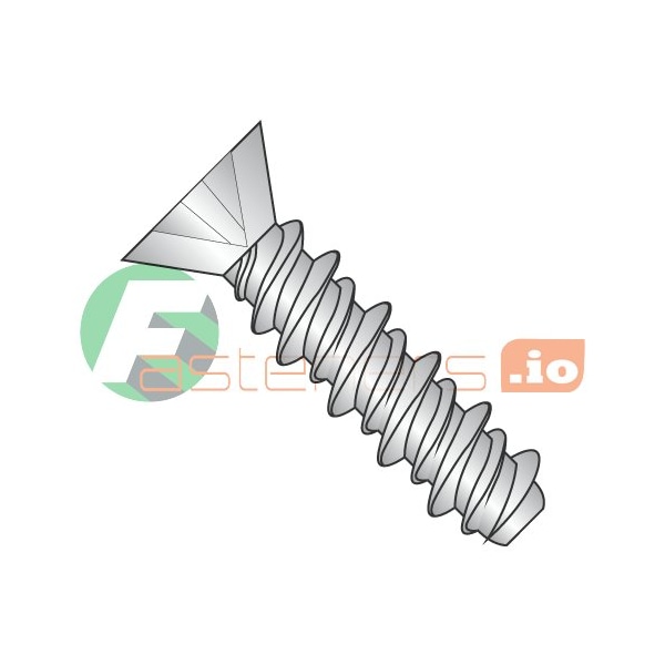 Newport Fasteners Thread Cutting Screw, #4 x 3/8 in, Stainless Steel Flat Head Phillips Drive, 10000 PK 847220 - main